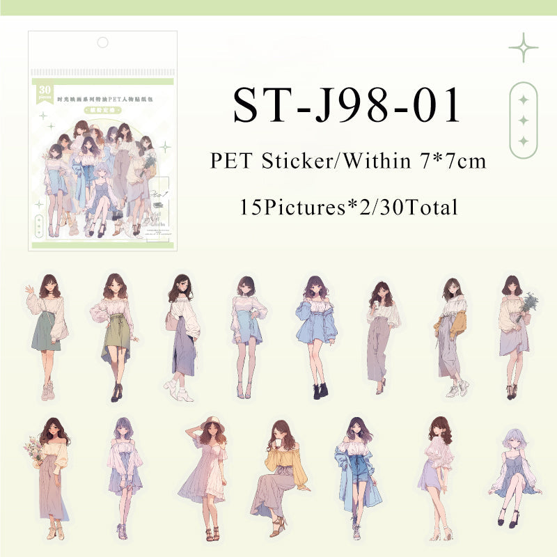 Time map series Character pet sticker - Journal Carnival