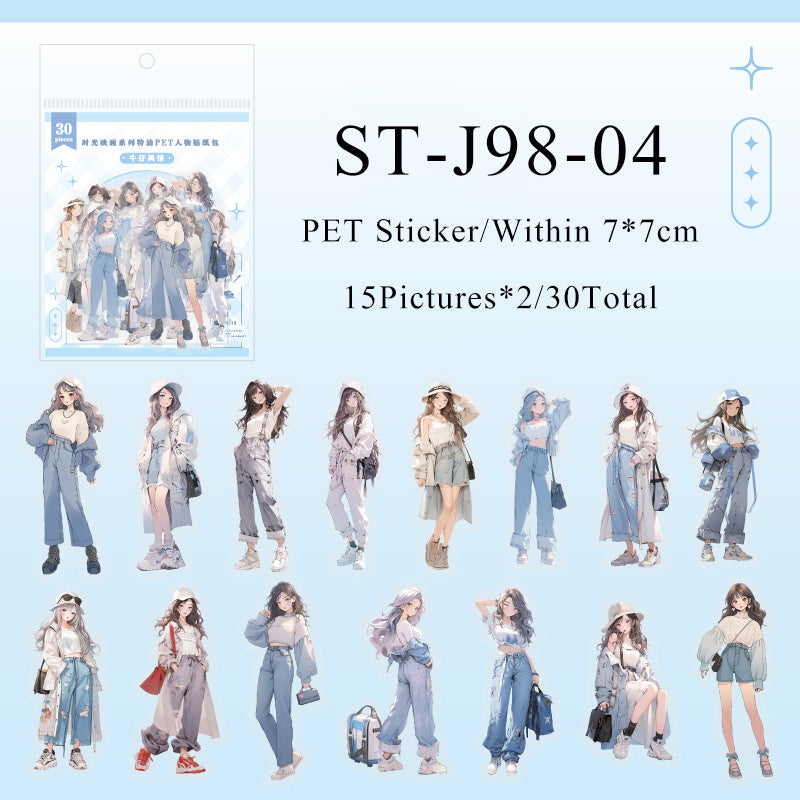 Time map series Character pet sticker - Journal Carnival