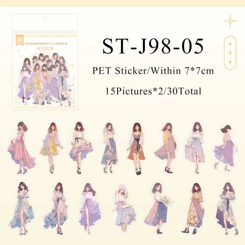 Time map series Character pet sticker - Journal Carnival