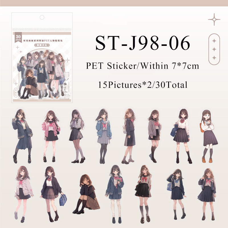 Time map series Character pet sticker - Journal Carnival