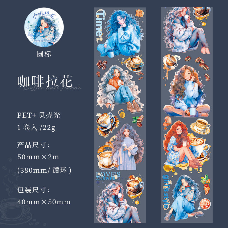 Coffee Girl Series PET Tape - Journal Carnival