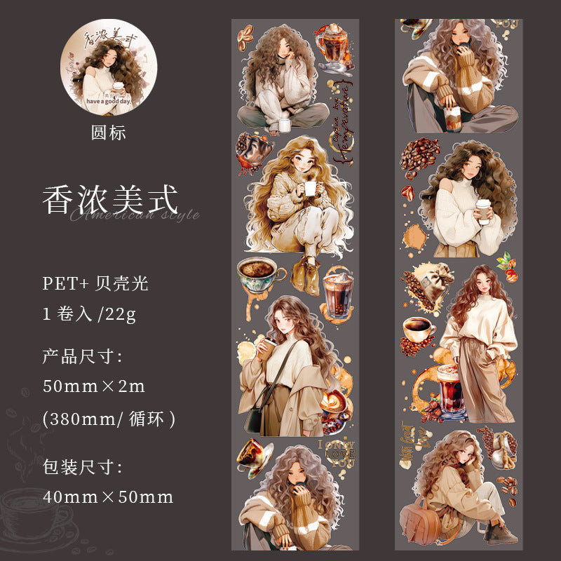 Coffee Girl Series PET Tape - Journal Carnival