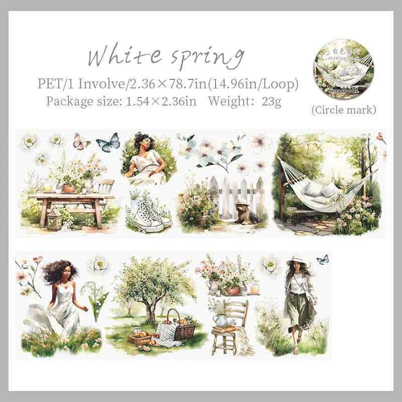 Camping Party Series PET Tape - Journal Carnival