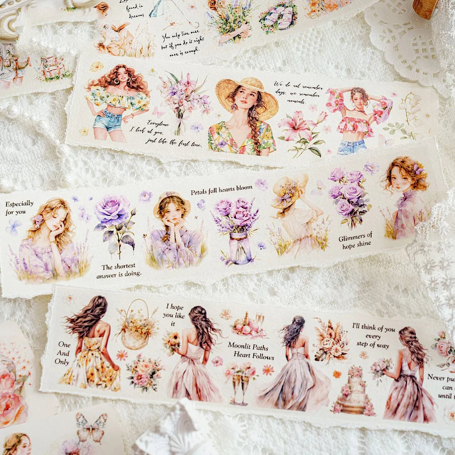 Girl's Life Series Character PET Tape - Journal Carnival