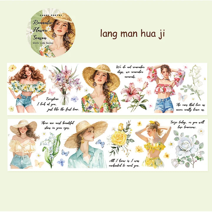 Girl's Life Series Character PET Tape - Journal Carnival