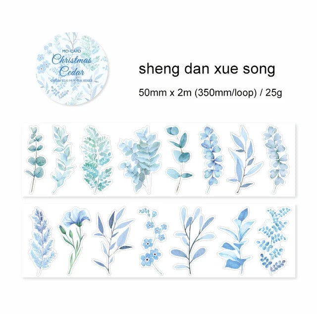 Green Leaf Whisper Series die cut Pet Tape - Journal Carnival