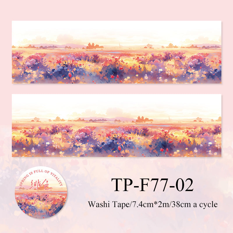 Full of Spring Series landscape Washitape - Journal Carnival