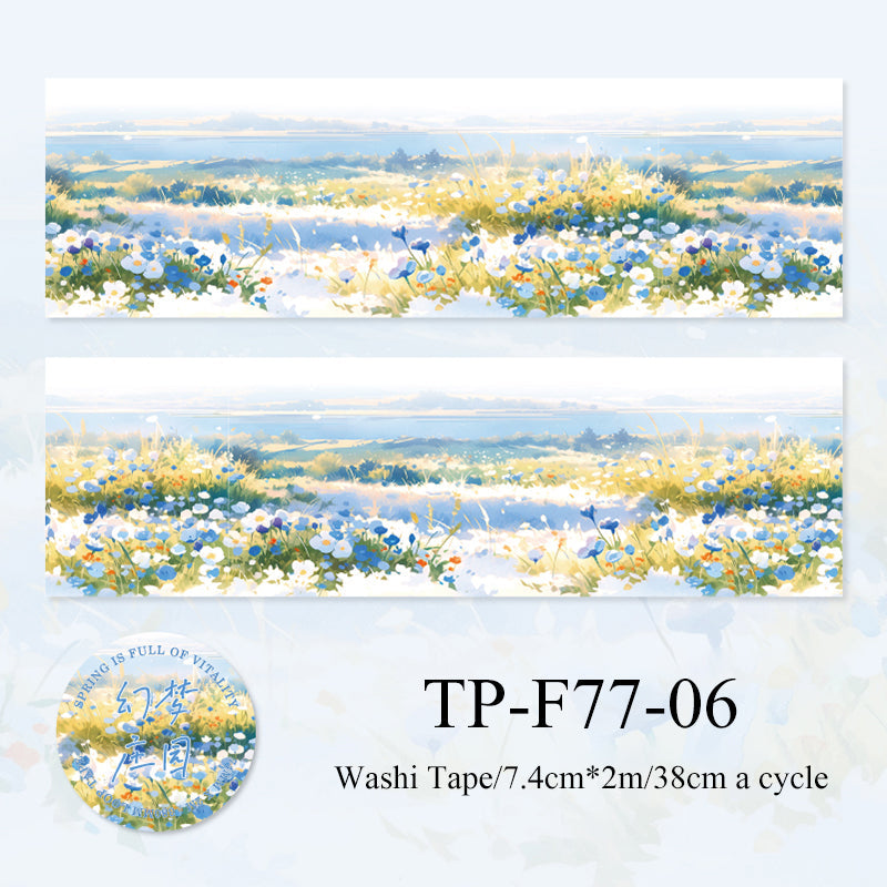 Full of Spring Series landscape Washitape - Journal Carnival