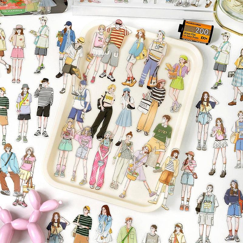 All I See is You Korean Style Character Sticker Pack - Journal Carnival