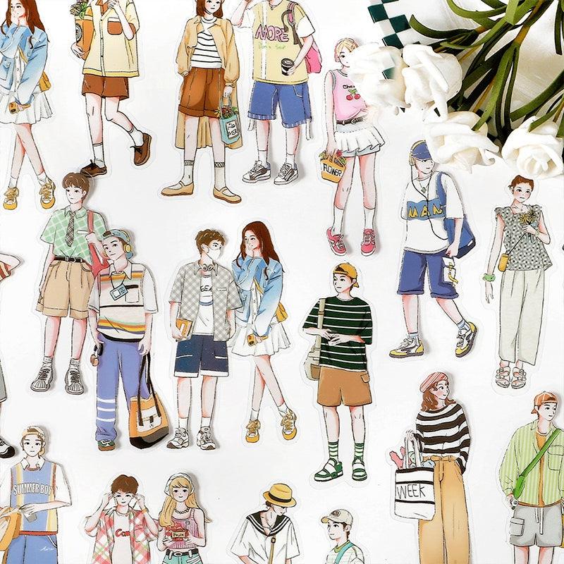 All I See is You Korean Style Character Sticker Pack - Journal Carnival