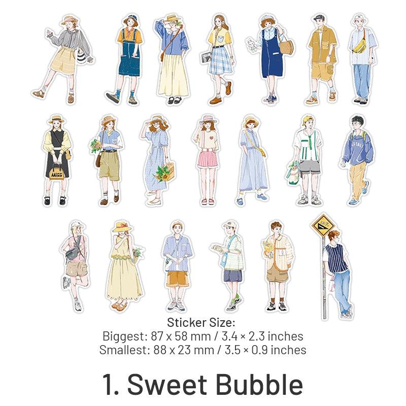 All I See is You Korean Style Character Sticker Pack - Journal Carnival