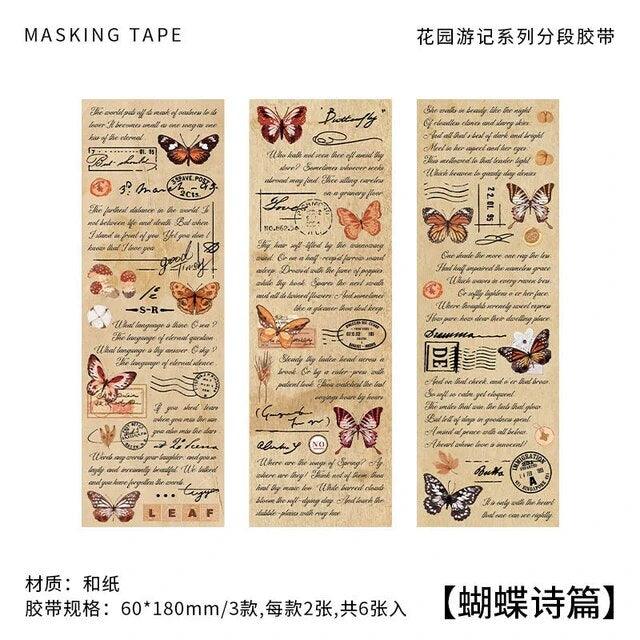 Distant Poetry Series Washi sticker - Journal Carnival