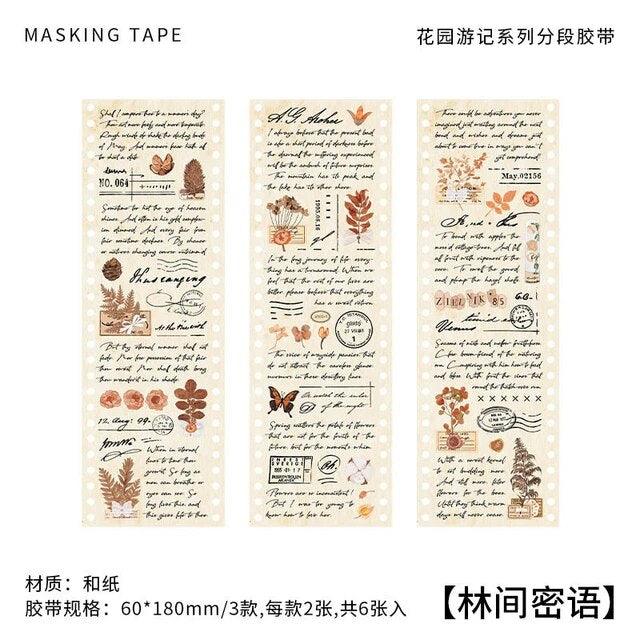 Distant Poetry Series Washi sticker - Journal Carnival