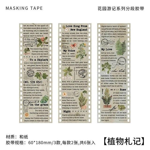 Distant Poetry Series Washi sticker - Journal Carnival
