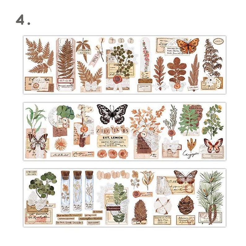 Vintage Nature Sticker Strips Set