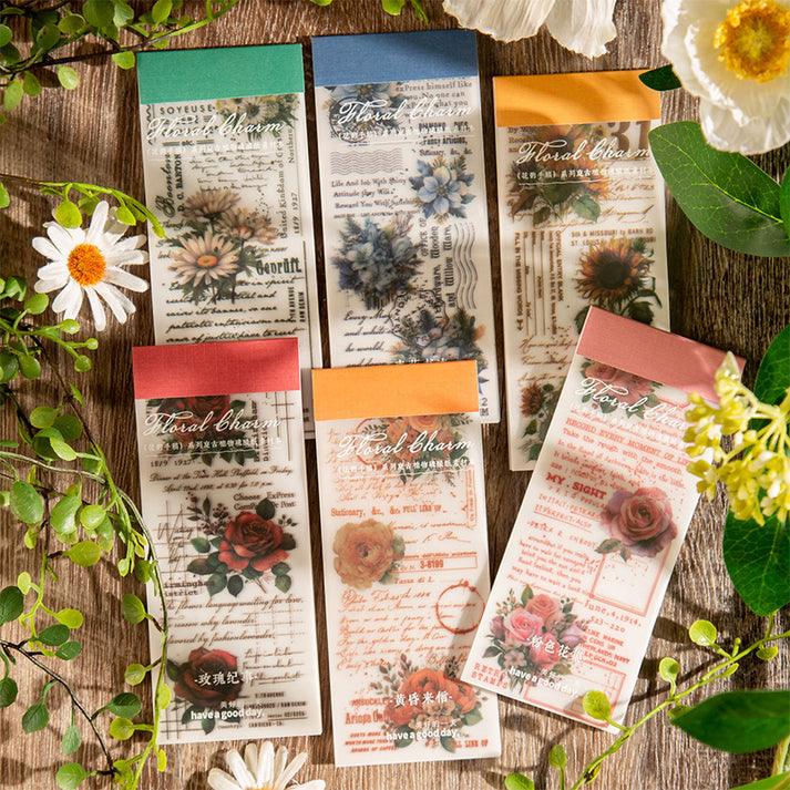 Flower rhyme manuscript series Memo Papers - Journal Carnival