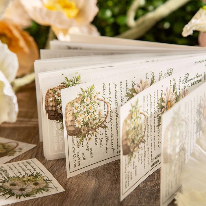 Flower rhyme manuscript series Memo Papers - Journal Carnival