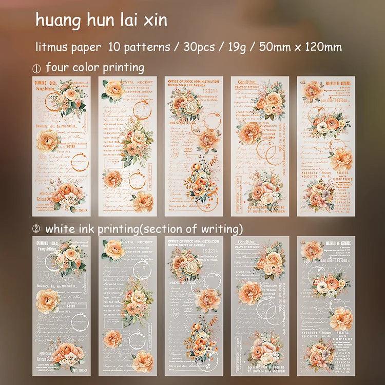 Flower rhyme manuscript series Memo Papers - Journal Carnival