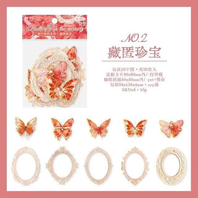 The Mirror Dream Butterfly series material paper - Journal Carnival