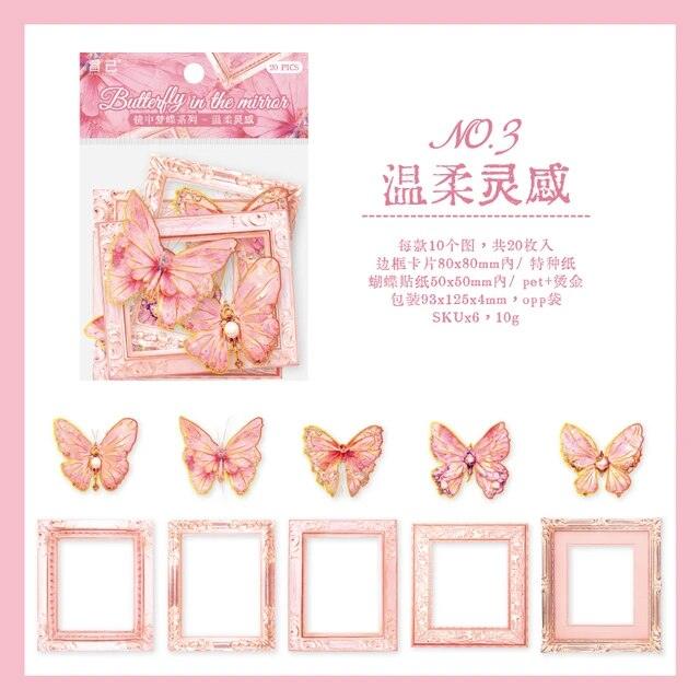 The Mirror Dream Butterfly series material paper - Journal Carnival