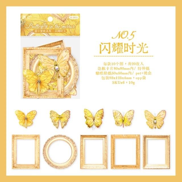 The Mirror Dream Butterfly series material paper - Journal Carnival