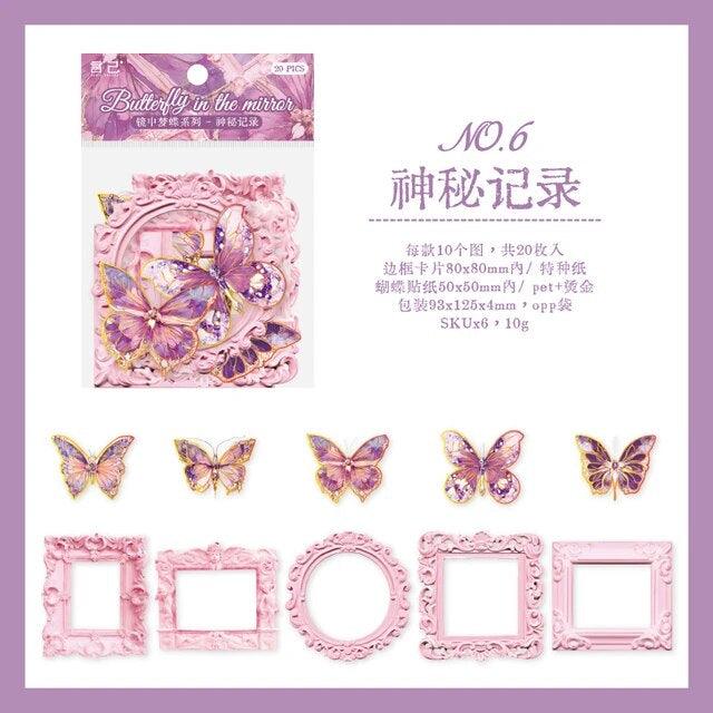 The Mirror Dream Butterfly series material paper - Journal Carnival