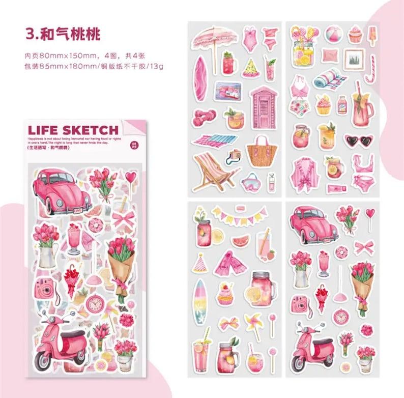 Life sketches series sticker - Journal Carnival