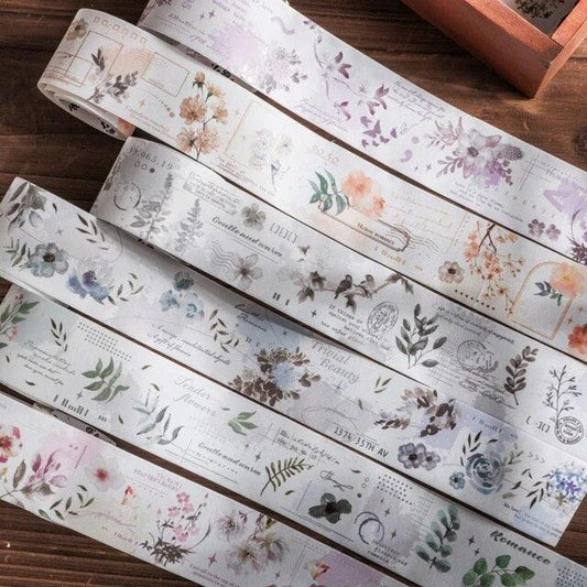 Vintage Nature Sticker Strips Set