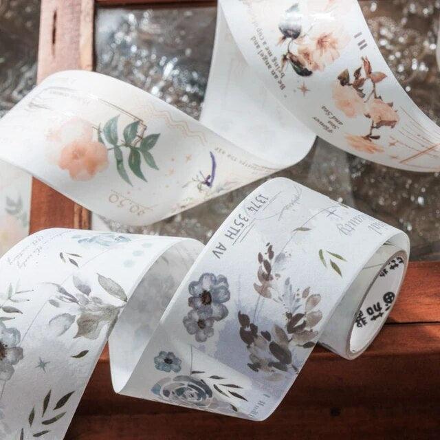 Magic Flower Light Ink Series Japanese WashiTape - Journal Carnival