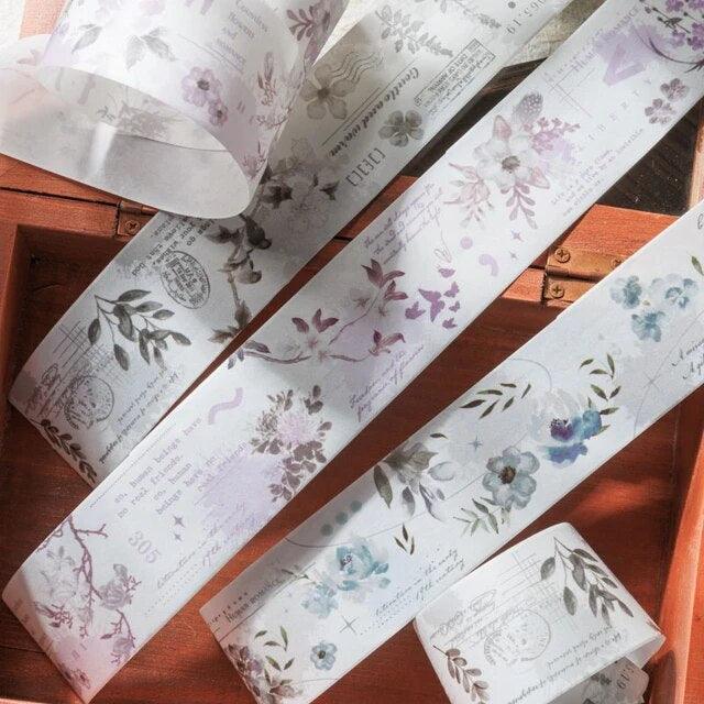 Magic Flower Light Ink Series Japanese WashiTape - Journal Carnival