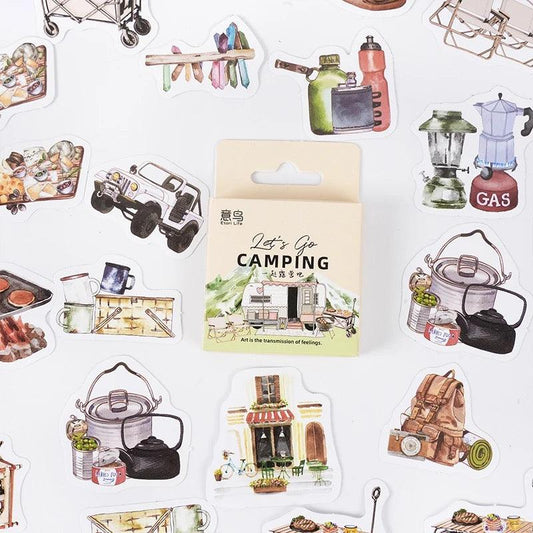 Let’s Camping Series box Packed Stickers