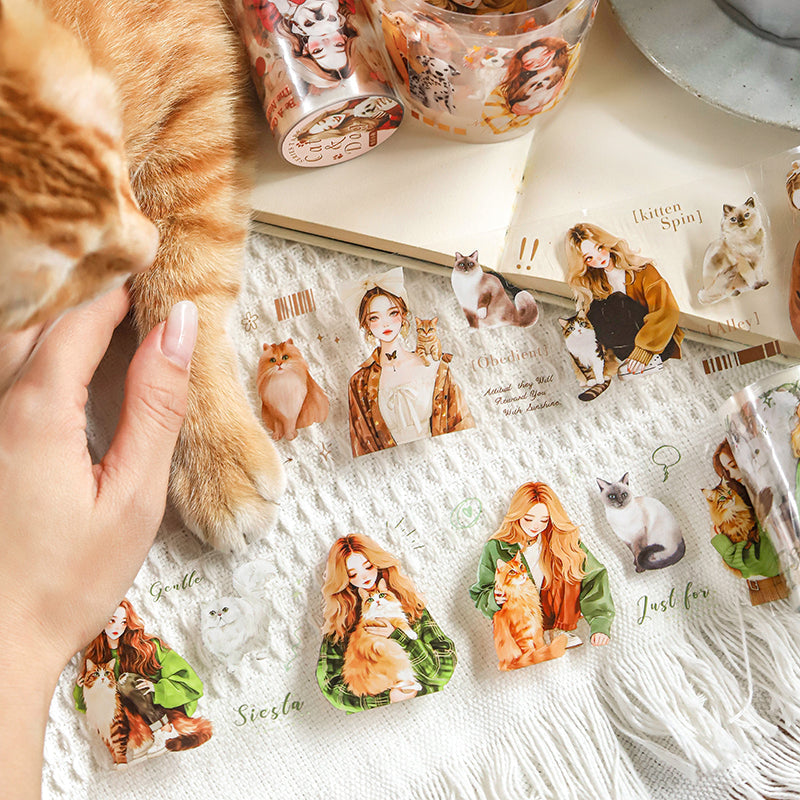 Kitten and Puppy Series Die cut pet tape - Journal Carnival