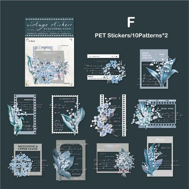  453 Pcs Vintage Stickers for Journaling Scrapbooking