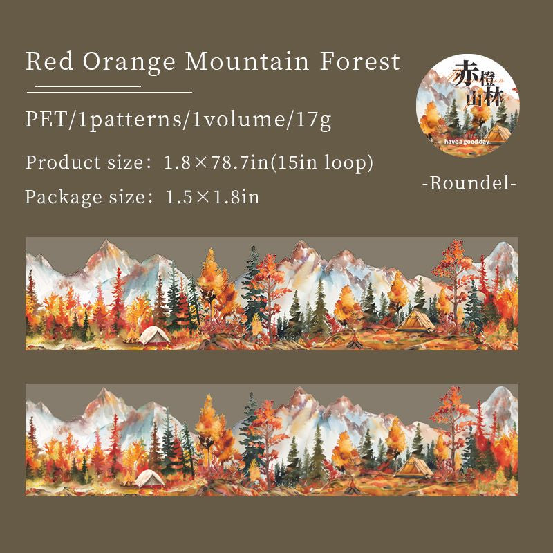 Mountain and forest Series Pet Tape - Journal Carnival
