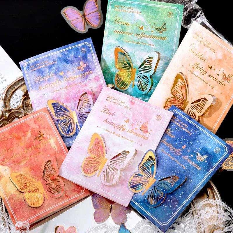 Amnesia Butterfly series Stickers - Journal Carnival