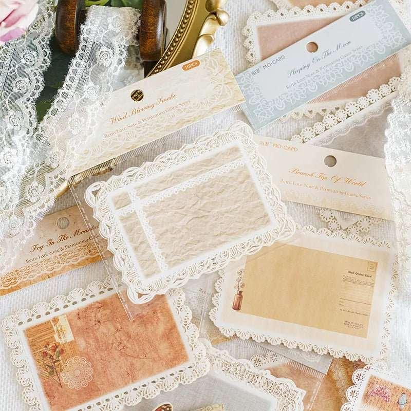 Art Collage Lace Notes - Journal Carnival