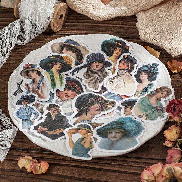 Elegant beauties Series girl sticker - Journal Carnival