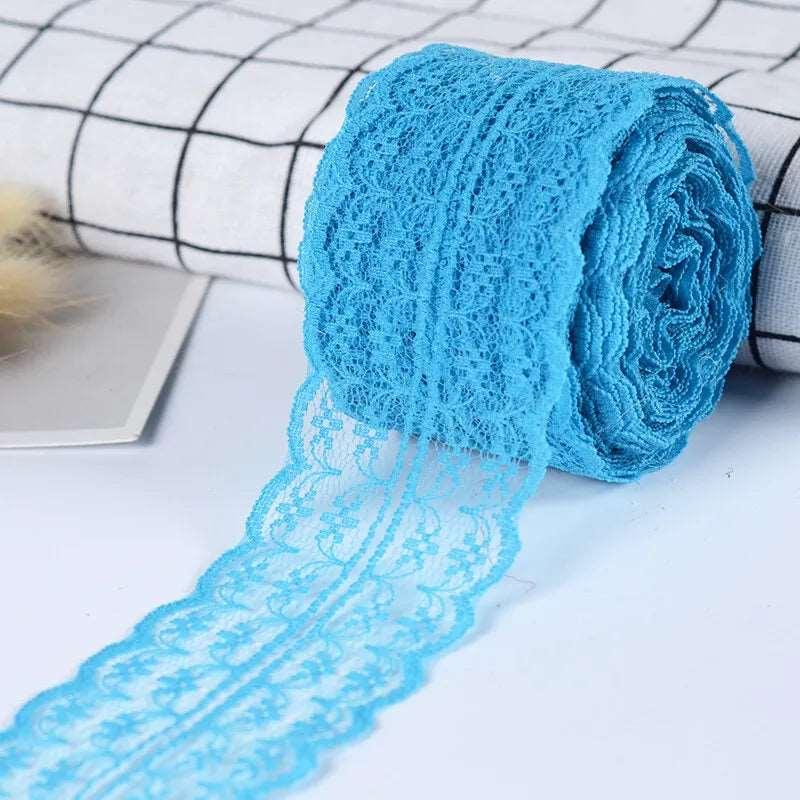 Colorful Lace Fabric Ribbon - Journal Carnival