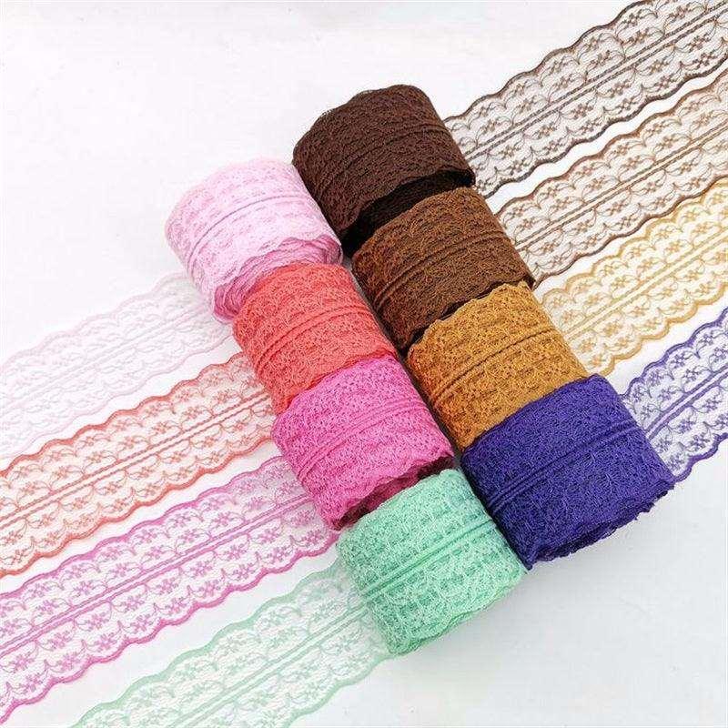 Colorful Lace Fabric Ribbon - Journal Carnival