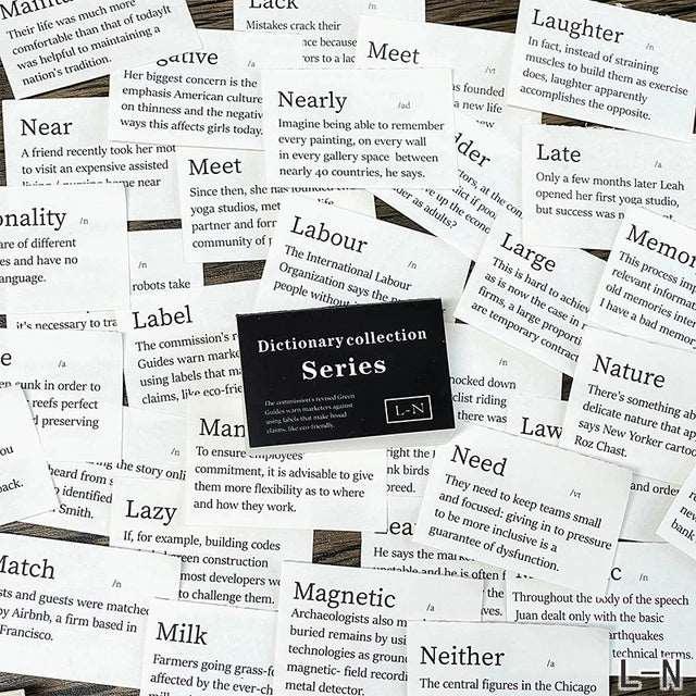 Dictionary Collection Pocket Sticker Book - Journal Carnival