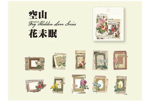 Flower Letter Memo Stickers - Journal Carnival