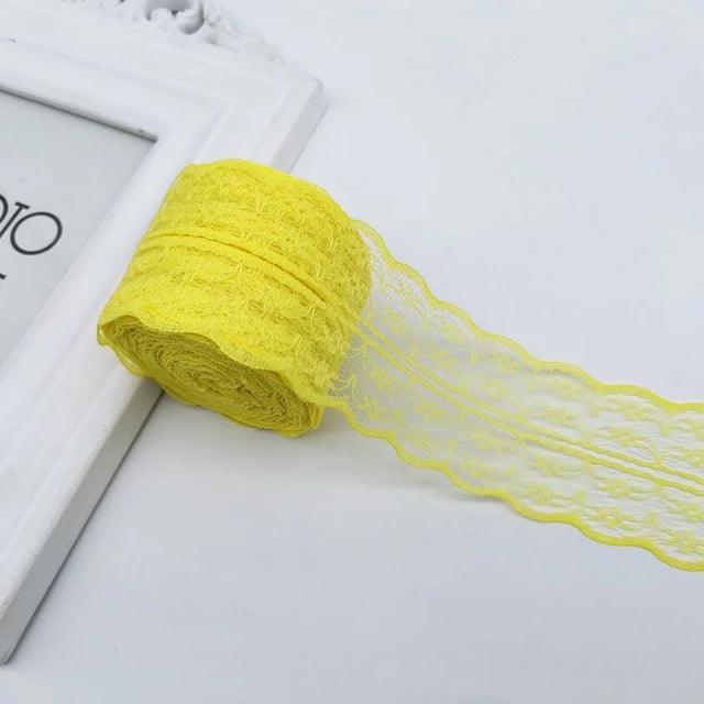 Colorful Lace Fabric Ribbon - Journal Carnival