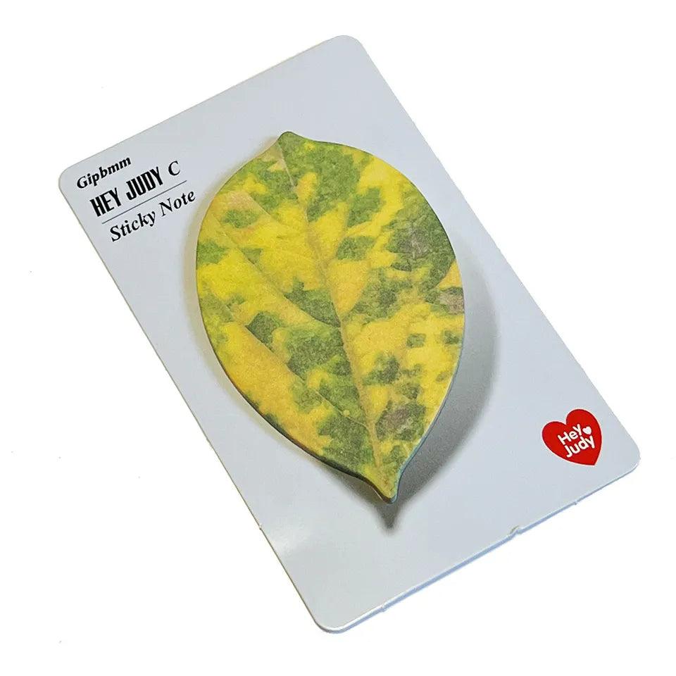 Leaf Shape Sticky Notes - Journal Carnival