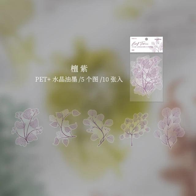 Vein of leaves Series Pet Stickers - Journal Carnival