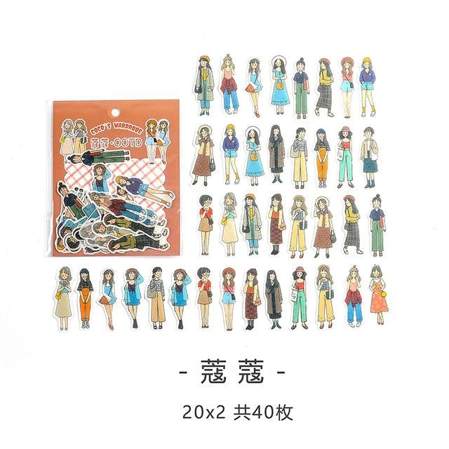 Kawaii character washi sticker - Journal Carnival