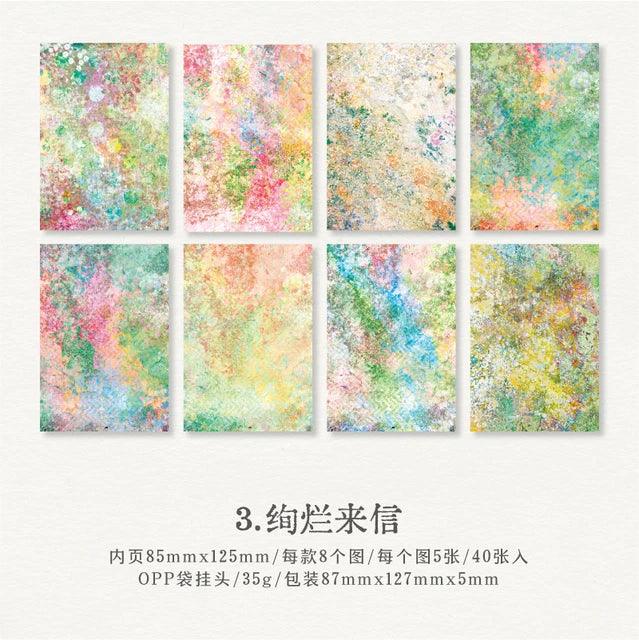 Mottled Dream Series Retro Material Paper - Journal Carnival