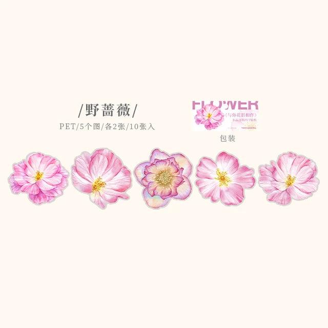 Pet Flower Stickers - Journal Carnival