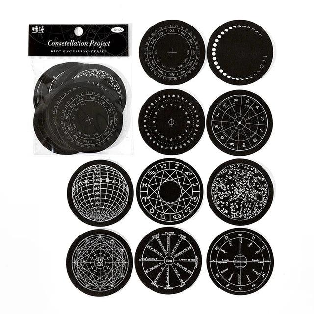 Vintage Lace Constellation Sticker - Journal Carnival