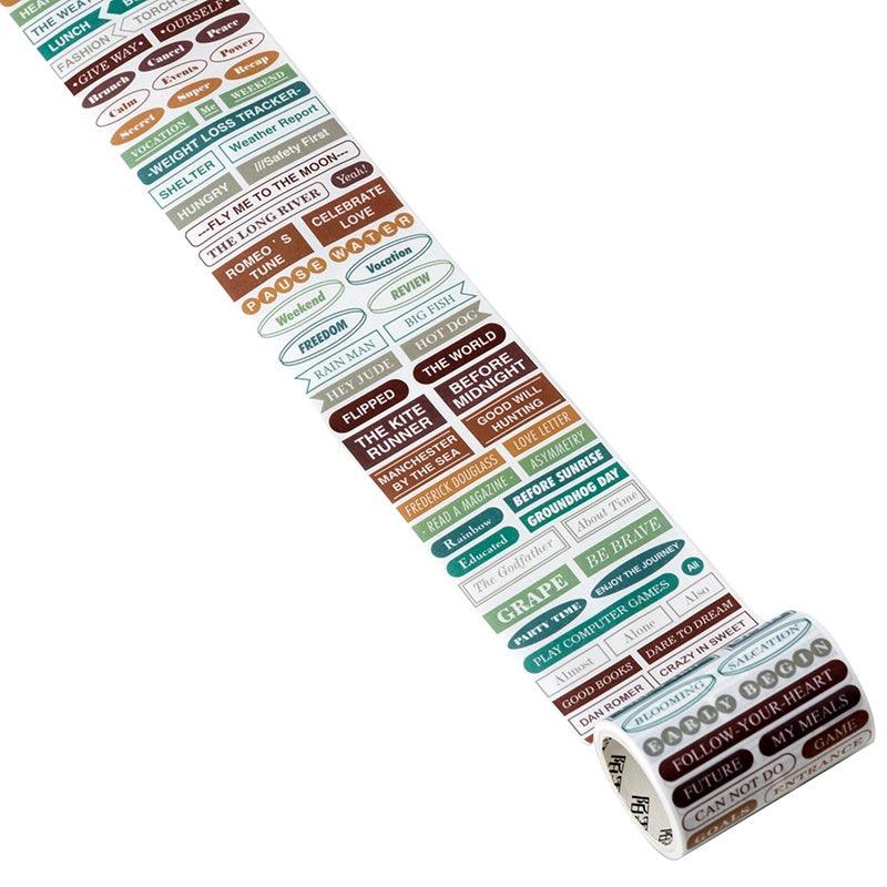 Text life style Series Washitapes - Journal Carnival