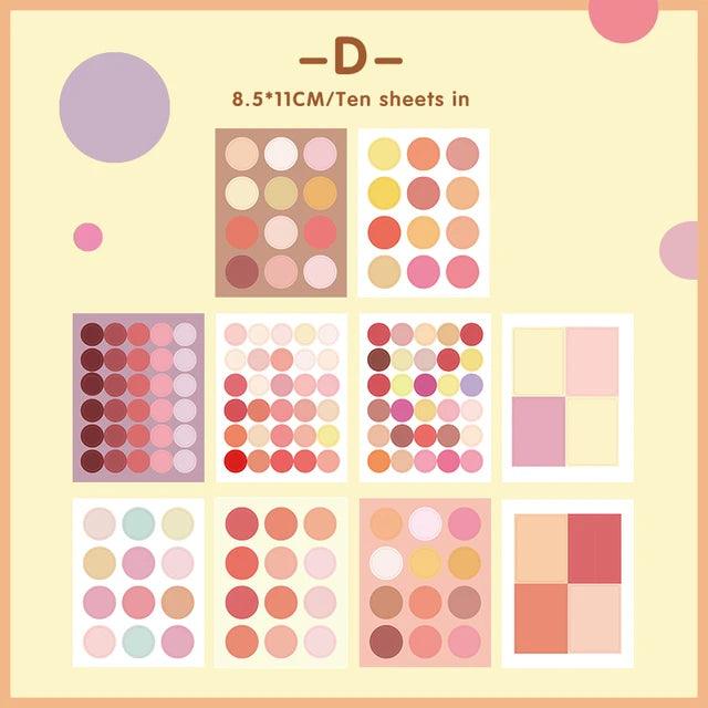 Multi-color Dot Pocket Sticker - Journal Carnival